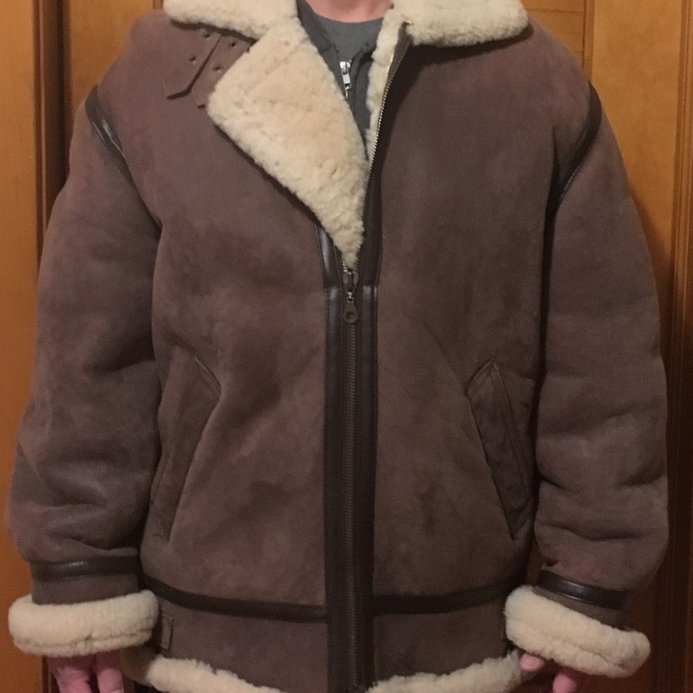 Shearling Bomber Coat